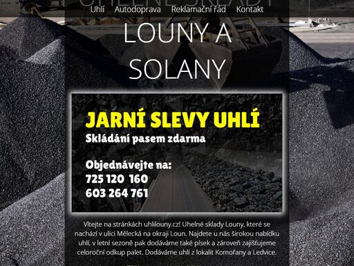 uhelné sklady louny