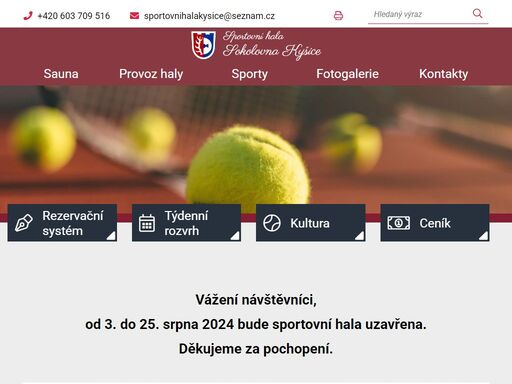 sportovní hala sokolovna kyšice