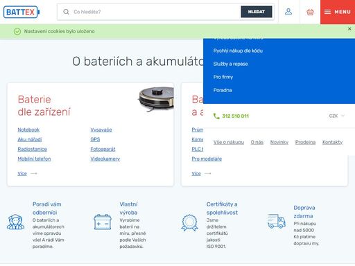 jsme experti na trhu baterií. ????>? specializujeme se na výrobu a prodej akumulátorů a baterií nicd, nimh, li-ion, olověných aj. ? vyrábíme na míru. ??