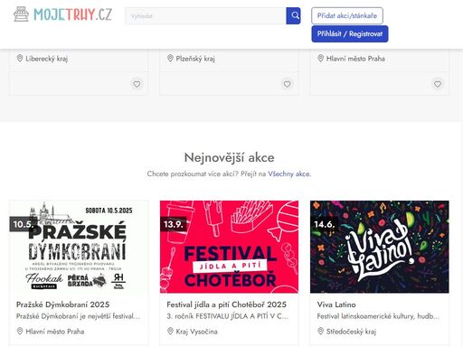 vyhledejte snadno a rychle všechny akce a trhy ve svém okolí. street food, poutě nebo jarmarky?