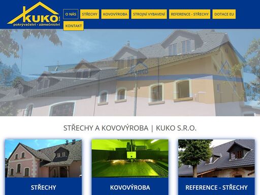 naše firma kuko s.r.o. z červeného kostelce realizuje nové střechy a provádí rekonstrukce starších střech, dále se zabýváme kovovýrobou.