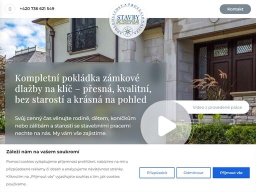 firma na realizace venkovní dlažby, pokládka zámkové, betonové, žulové dlažby praha a okolí, montáž schodu, obrubníku, palisád, komplexní řešení a cena na klíč