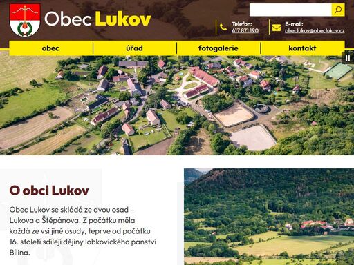 oficiální webové stránky obce lukov