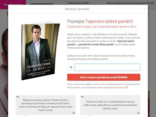 již více než 15 let přínáší škola paměti kurzy pro každého, kdo chce zlepšit svou paměť a využít její kapacity v mnohem větším rozsahu než doposud. zábavnou formou vás naučíme, jak si lépe zapamatovat prakticky cokoli.