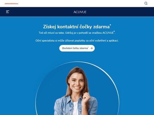 zde se můžeš seznámit s novinkami společnosti acuvue®, dozvědět se více o kontaktních čočkách a o tom, jak je nosit a jak o ně pečovat.