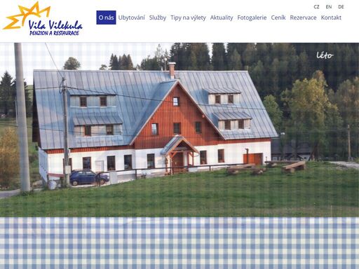 ubytování hrabětice - penzion a restaurace vila vilekula nabízí ubytování v srdci jizerských hor.
