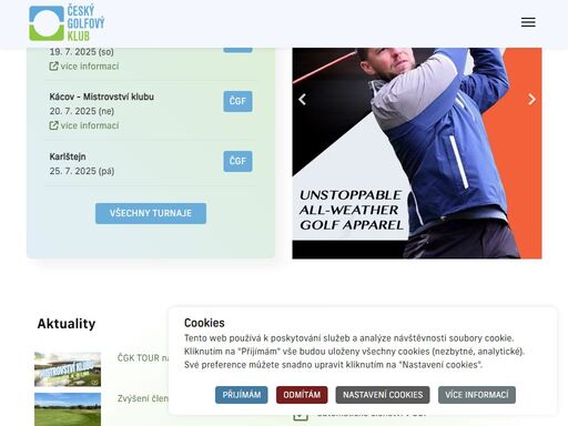 český golfový klub - největší golfový klub v čr již dvacet let nabízí golfistům výhodnou hru na těch nejkrásnějších hřištích u nás, na slovensku i v rakousku.