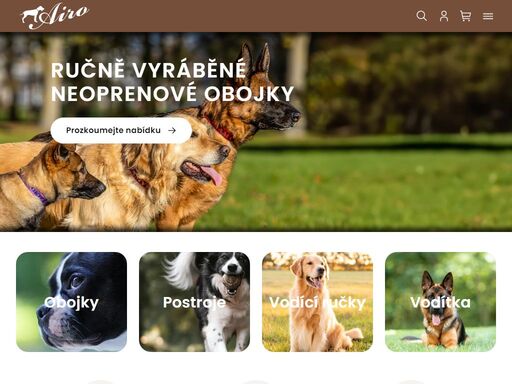 homepage. jsme ryze česká rodinná firma
vítejte v obchodě s ručně vyráběnými doplňky pro pejsky.
jsme ryze česká rodinná firma, která se specializuje na ruční výrobu doplňků pro pejsky.
máme nastavené velikostní tabulky, podle kterých vyrábíme, ale nebráníme se ani atypické výrobě… vždyť všichni pejsci nerostou…