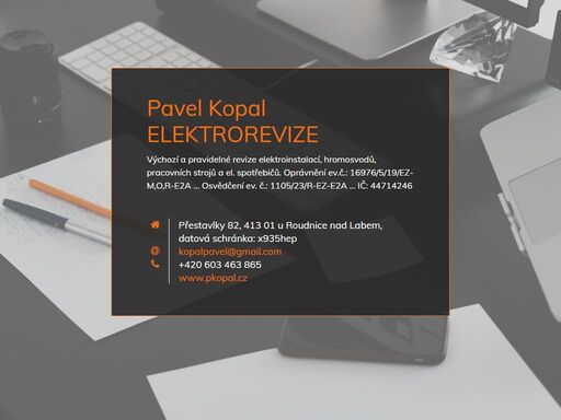 elektrorevize - pavel kopal