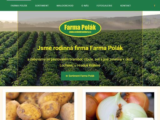 na naší farmě pěstujeme kvalitní české brambory, cibuli a zelí. nabízíme i krouhané zelí. farma polák se nachází kousek od hradce králové v lochenicích.