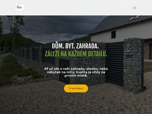 zahrady na míru od návrhu až po realizaci, gabionové ploty, stavební práce venkovní i vnitřní, zakázkový nábytek a kuchyně.