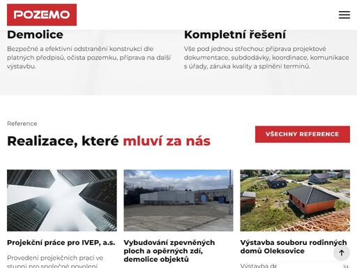 generální dodavatel staveb pro města, obce i komerční partnery. pozemo s.r.o.