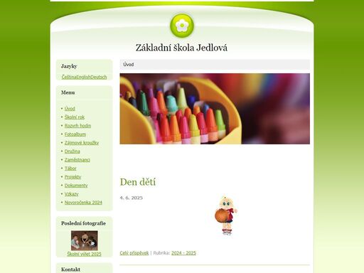 aktuální události a dění v základní škole jedlová. 