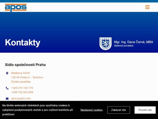 skupina apos nabízí daňové poradenství, účetnictví, mzdy a personalistiku a další služby v oblasti finančnictví.