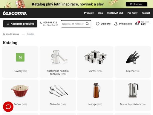 značkový e-shop tescoma nabízí originální kuchyňské potřeby určené pro vaření, pečení i stolování. nakupujte přímo od výrobce. doprava při nákupu nad 999 kč zdarma....