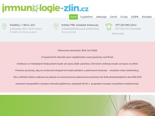 alergologie a klinická imunologie zlín