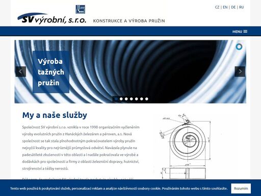 sv výrobní, s.r.o. - konstrukce a výroba pružin