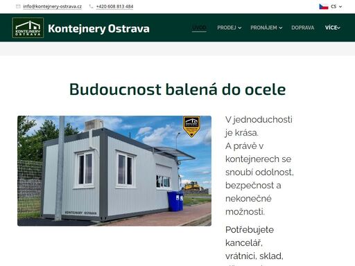 pronájem prodej kontejnerů
