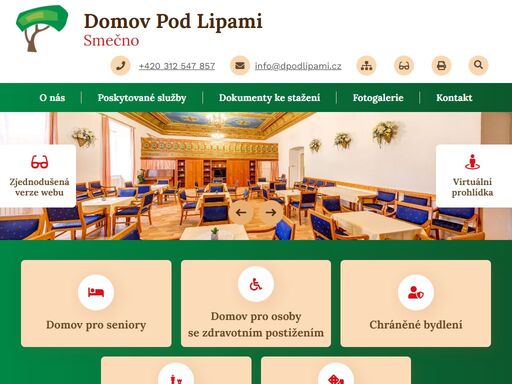 domov pod lipami smečno, poskytovatel sociálních služeb