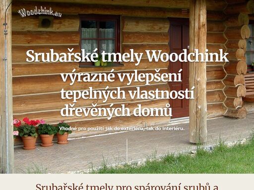 srubařské tmely pro spárování srubů a roubenek woodchink