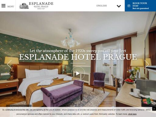 official website of hotel esplanade , a luxury 5 stars hotel in the heart of the historic city centre. book your hotel in prague at the best price
