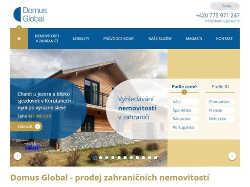 hledáte nemovitost v zahraničí? přejete si trávit dovolenou ve své vilce u moře? nebo snad hledáte investiční nemovitost? provedeme vás koupí od a do z.
