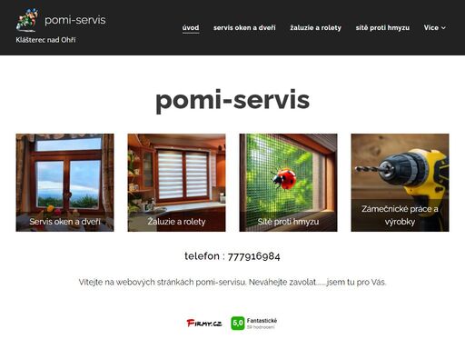 vítejte na webových stránkách pomi-servisu. neváhejte zavolat.......jsem tu pro vás.