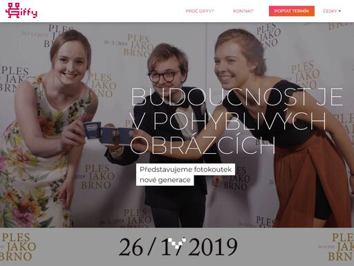fotokoutek je dnes standard na většině akcí, ať už jsou to plesy, večírky, festivaly, oslavy nebo sportovní akce. ale už to začíná být nuda. jak se odlišit a ukázat něco nového a neokoukaného? lámat hlavu si s tím nemusíte, přesně proto je tu giffy.
