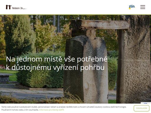 vše potřebné k důstojnému vyřízení pohřbu na jednom místě. církevní i civilní smuteční obřady, kremace, smuteční kytice a věnce. interaktivní mapa hrobů.