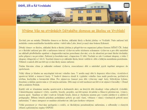 dětský domov se školou,základní škola a školní jídelna
