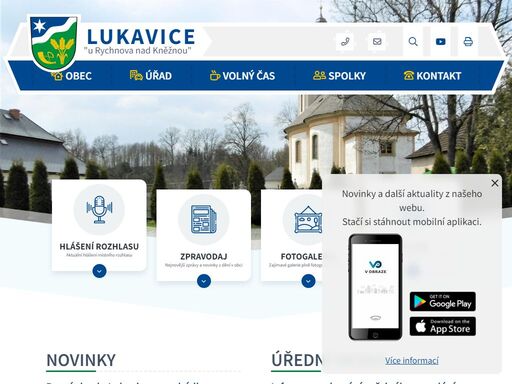 oficiální stránky obce lukavice