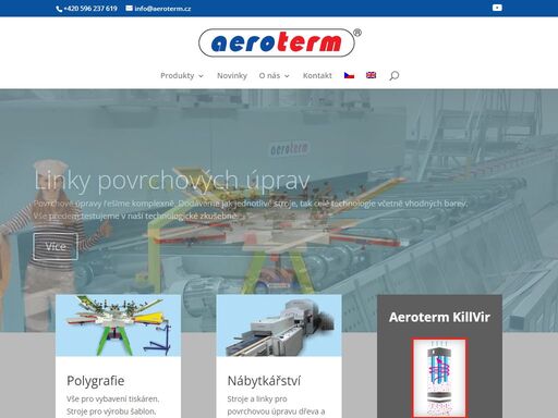 váš dodavatel strojů, barev a příslušenství. robotizovaná pracoviště, linky pro povrchové úpravy nábytku, sušicí tunely na bázi ir, uv a ha technologie.