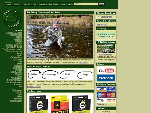 on line shop of jan siman special fly fishing products: dubbing brush, softdub, tube body, tools, weighted hooks. fishing flies for trout, grayling, pike, taimen, saltwater. czech nymph fishing school.