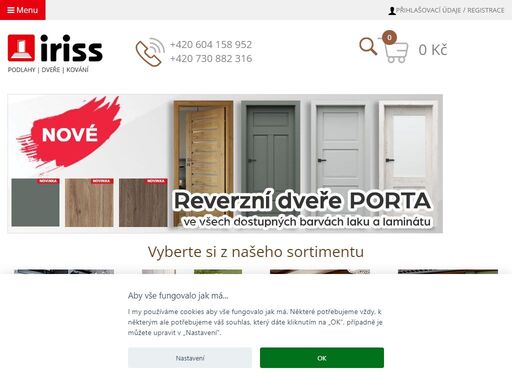 interiérové dveře, vinylové a laminátové podlahy - iriss ostrava