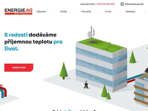 pro města, obce a bytové domy provozujeme tepelné hospodářství a domovní kotelny a zajišťujeme neustálou péči o dodávky tepla 365 dní v roce.
