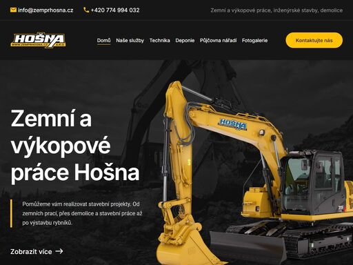 nabízíme kompletní zemní, výkopové a demoliční práce jakéhokoliv rozsahu. poskytujeme nákladní i kontejnerovou dopravu a disponuje vlastní deponií.
