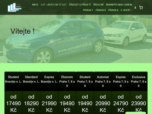 autoškola trio, tradiční autoškola z prahy a brandýsa nad labem - staré boleslavi. zabýváme se výcvikem řidičů již přes 30 let.