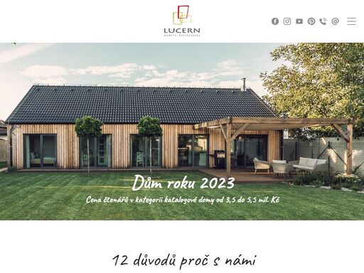 lucern vám nabízí moderní dřevostavby na klíč za nejlepší ceny na trhu. nabízíme vlastní typové domy. pokud si z naší nabídky nevyberete, rádi vám navrhneme individuální dům na míru.
