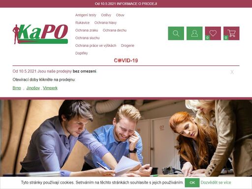 pracovní oděvy, obuv, rukavice, montérky velký výběr, eshop a kamenné prodejny brno, vimperk, jinošov, možnost vyzvednutí na prodejnách. 20 let na trhu.