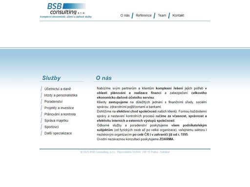 bsb consulting, komplexní ekonomické, účetní a daňové služby