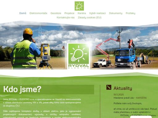 elektromontáže v oblasti distribuční soustavy nn a vn