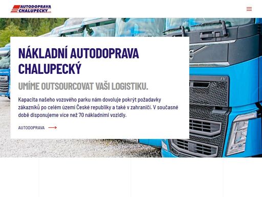 nákladní autodoprava chalupecký plní požadavky zákazníků po celém území české republiky a v zahraničí. v současné době disponujeme  70 nákladními vozidly.