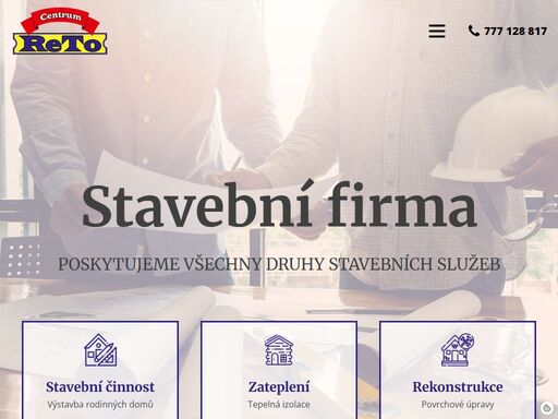 specializujeme se převážně na zateplování budov, ale nabízíme možnost rekonstrukcí bytů, sanaci vlhkého zdiva a položení zámkové dlažby.