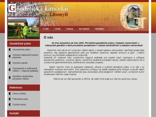 geodetická kancelář litomyšl