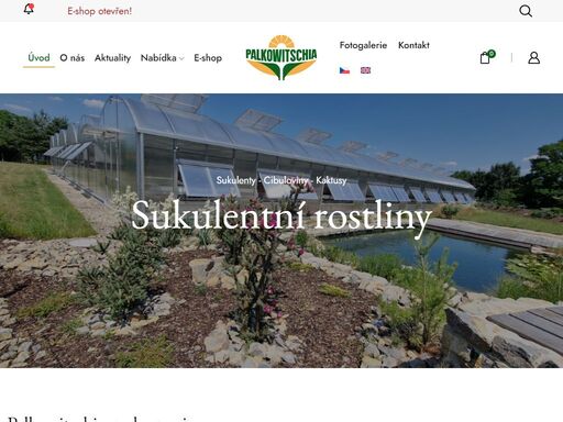 nabídka rostlin - sukulenty, kaktusy, cibuloviny. nabídka literatury o sukulentních rostlinách. fotogalerie. cestovní kancelář