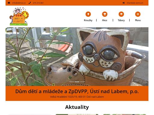 dům dětí a mládeže a zpdvpp, ústí nad labem, p.o.
