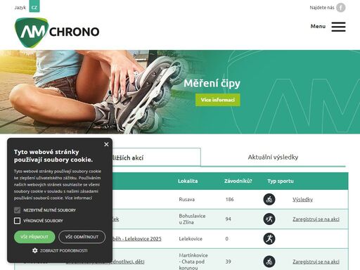 čipová časomíra  - zajistíme vám měření akcí pomocí čipů. sportovní akce - zajistíme pro vás měření různých sportů.
