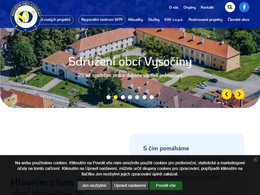  s čím pomáháme rozvoj průmyslu, služeb a technické infrastruktury rozvoj zemědělství a venkovských oblastí rozvoj cestovního | sdružení obcí vysočiny