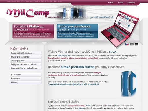 milcomp.eu - expresní servis počítačů a notebooků
