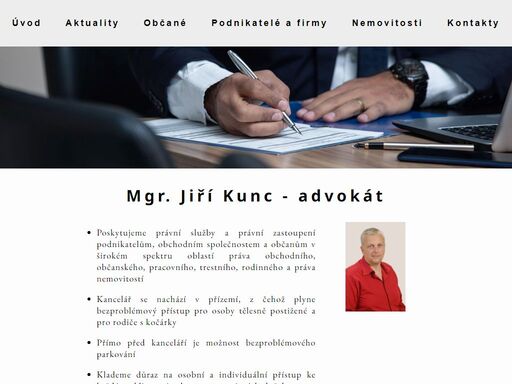 mgr. jiří kunc je advokát v kladně poskytující široké spektrum právních služeb.